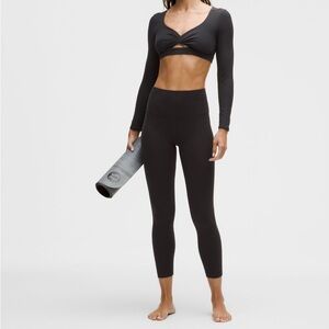 NWT Lululemon Align High Rise Pant 25” Black size 6